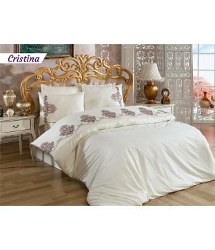 Постельное белье c вышивкой Arya Сатин Cristina