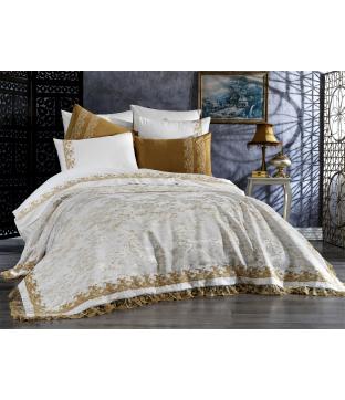 Покрывало Evelina c кружевом Adel+постельное белье