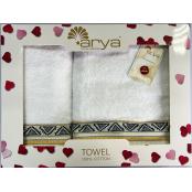 Набор полотенец Arya Жаккард Firuze Набор полотенец Arya Жаккард Firuze