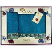 Набор полотенец Arya Жаккард Firuze Набор полотенец Arya Жаккард Firuze